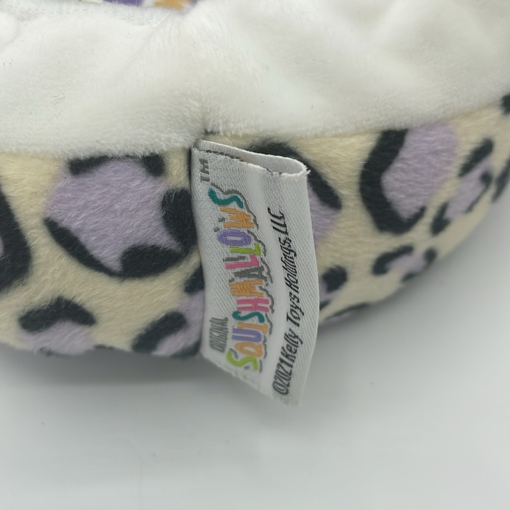 Squishmallows Purple and Black Leopard Animal Slippers - Picture 3 of 5
